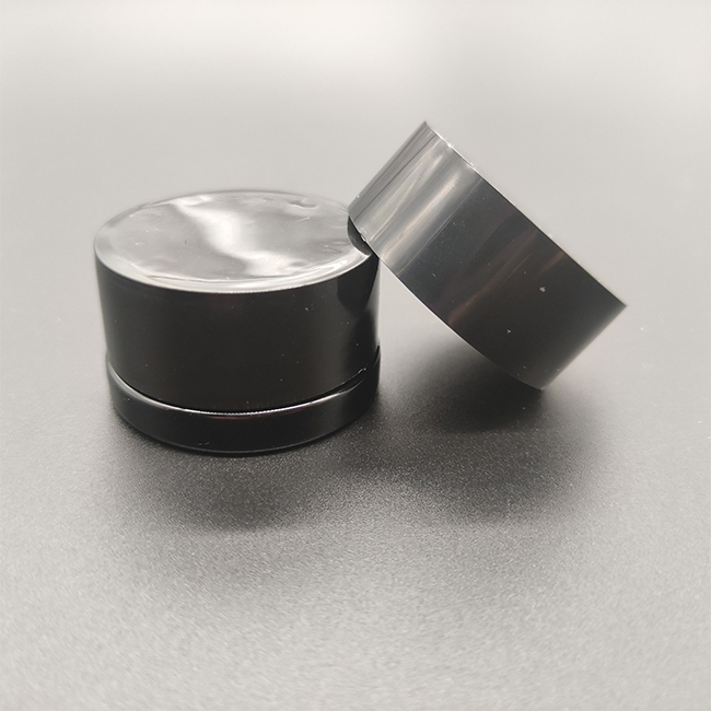 100pcs 5ml glass skincare eye cream jar black uv 9ml childproof cbd concentrate storage container with black CR cap in stock