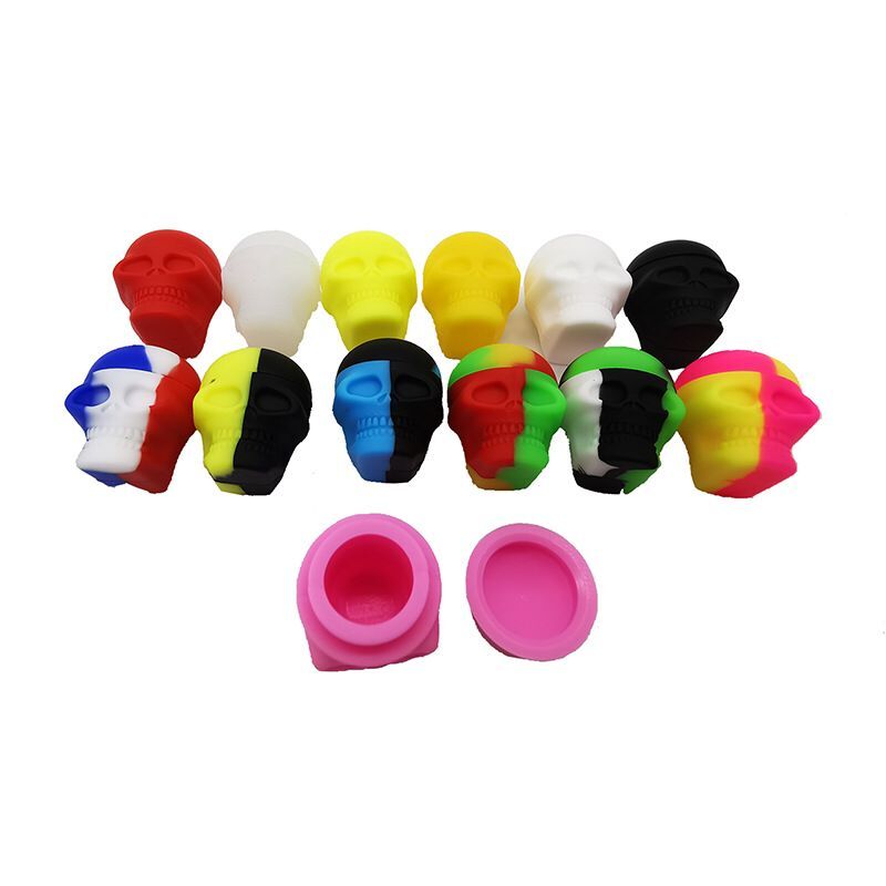 100pcs Non-Stick Food Grade Silicone Wax Containers 5ml Wax Oil Multi Use Storage Jars Assorted Colors