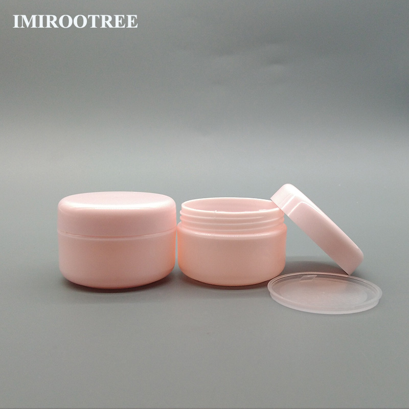 100pcs /lot 20g/20ml/0.67Oz Refillable Colored Plastic Cosmetic Jars Cream Jar Pot Bottle