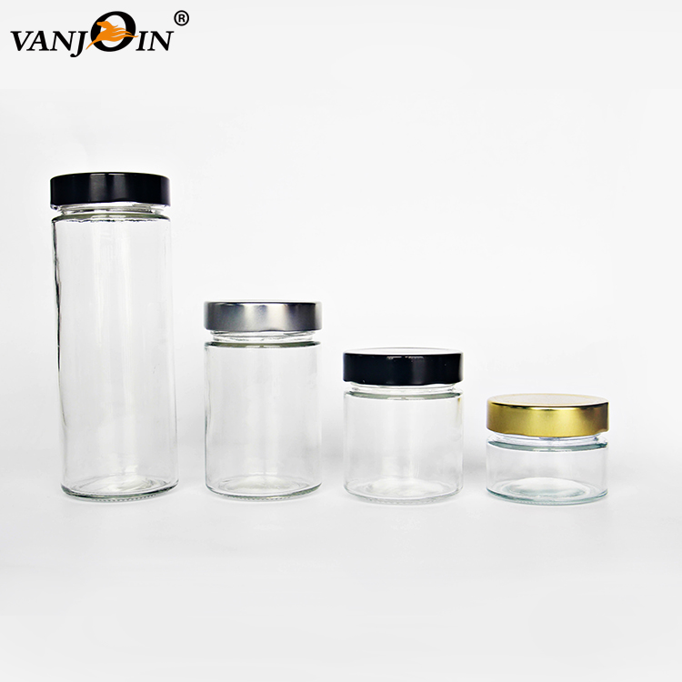 106ml 212ml 314ml 580ml Glass Jar with Deep Top for Tea Honey