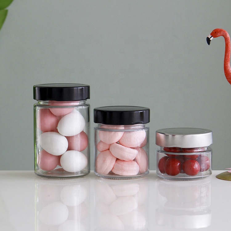 106ml 212ml 314ml 580ml Jar Glass Storage Jar With Metal Twist Off Lid