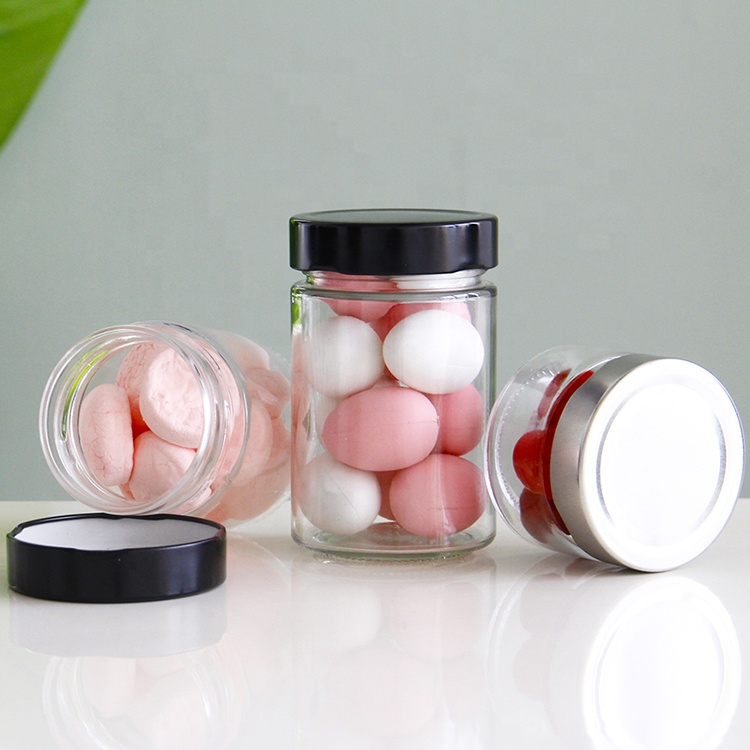 106ml 212ml 314ml 580ml Jar Glass Storage Jar With Metal Twist Off Lid