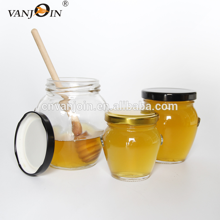 106ml 212ml 314ml Food Preserve Orcio Glass Honey Jar With Metal Lid