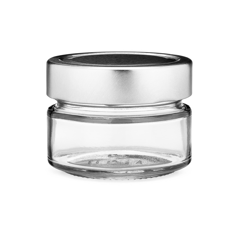106ml 212ml 314ml Straight Sided Glass Honey Jams Storage Jar with Deep Metal Lids