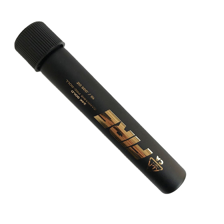 109mm 120mm 98ml 135mm transparent glass joint doob tube tubes blunt pre roll containers with CR cap