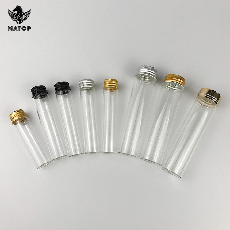 109mm 120mm 98ml 135mm transparent glass joint doob tube tubes blunt pre roll containers with CR cap