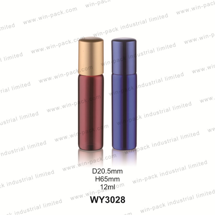 10ML 12ML 15ML 20ML 30ML clear glass essential oil perfume roll on vial bottle with metal cover