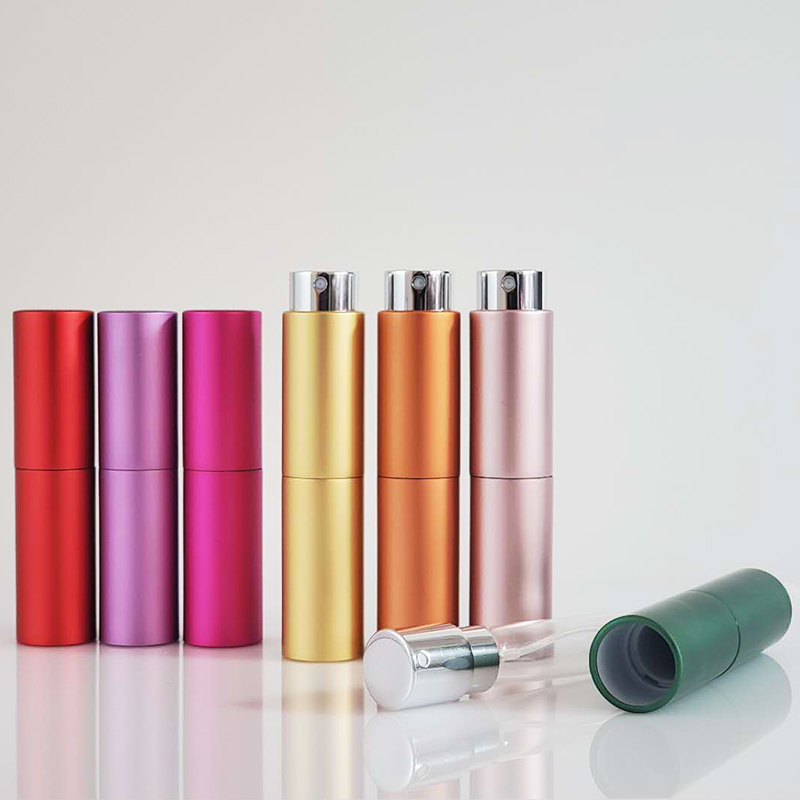 10ML 15ML 20ML Empty Atomizer Spray Perfume Glass Aluminum Bottle For Small Gift Packaging Box