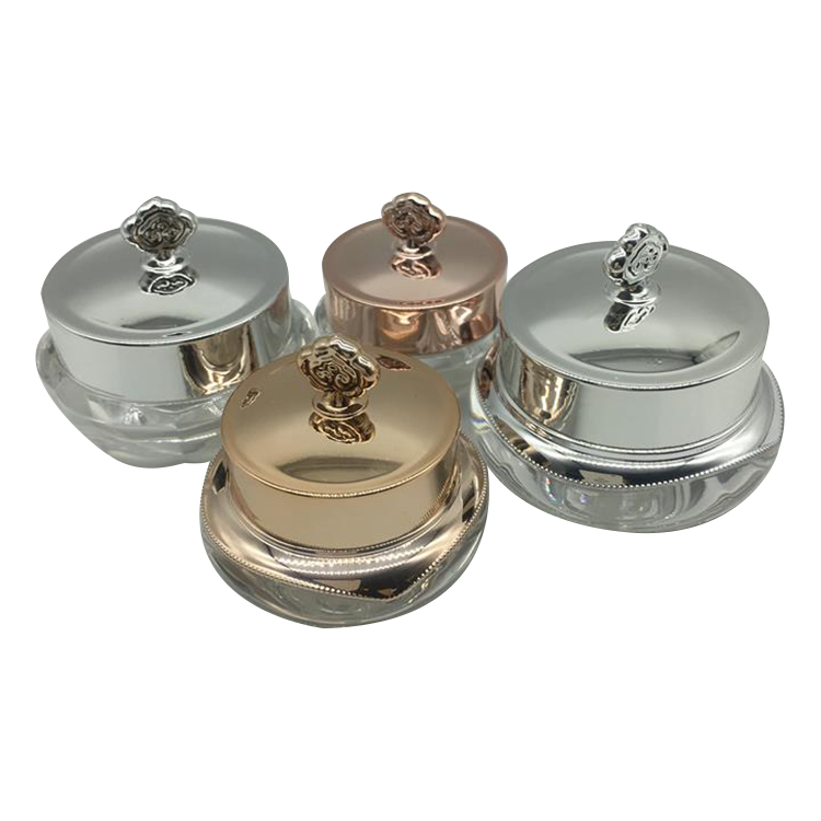 10ML Cosmetic plastic empty nail glitter makeup balm round lotion cream acrylic bottle and jar