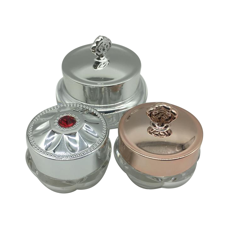 10ML Cosmetic plastic empty nail glitter makeup balm round lotion cream acrylic bottle and jar