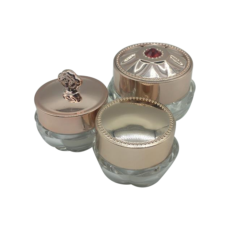 10ML Cosmetic plastic empty nail glitter makeup balm round lotion cream acrylic bottle and jar