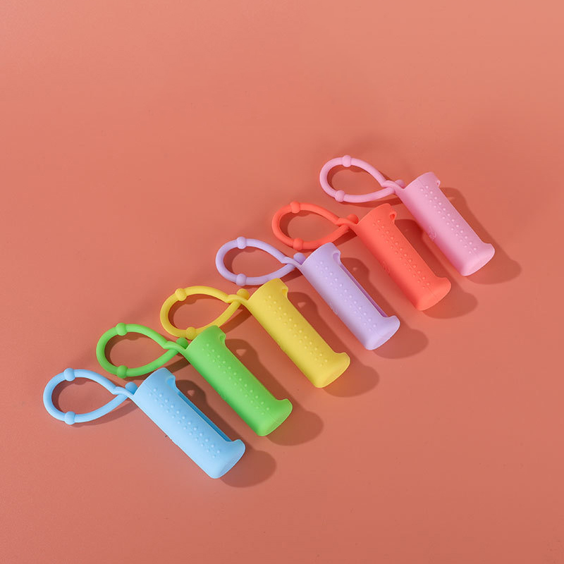 10ML silica gel ball bottle 15ML portable cord mounted refined oil bottle 5ML protective silicone cover For Bottle