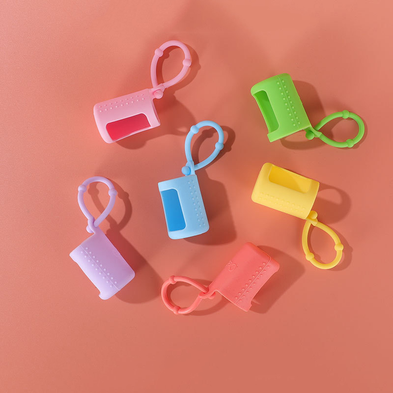 10ML silica gel ball bottle 15ML portable cord mounted refined oil bottle 5ML protective silicone cover For Bottle