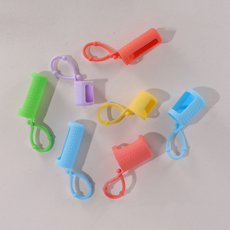 10ML silica gel ball bottle 15ML portable cord mounted refined oil bottle 5ML protective silicone cover For Bottle