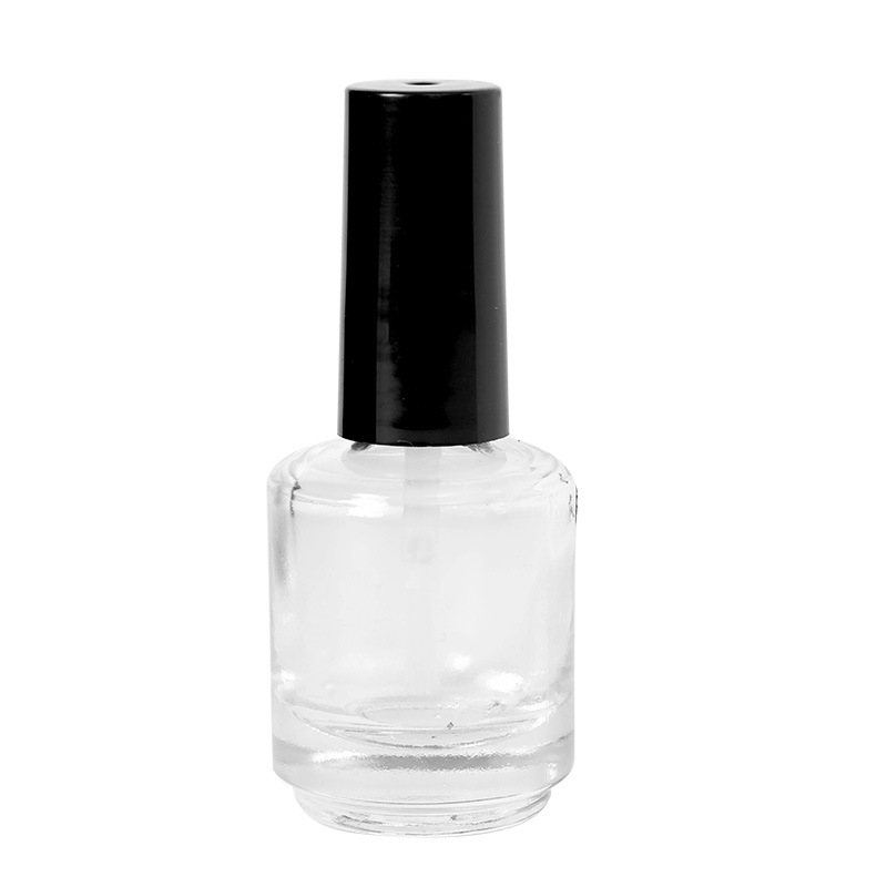 10Ml 12Ml 15Ml Custom Unique Clear Empty Nail Polish Bottle With Cap And Brush