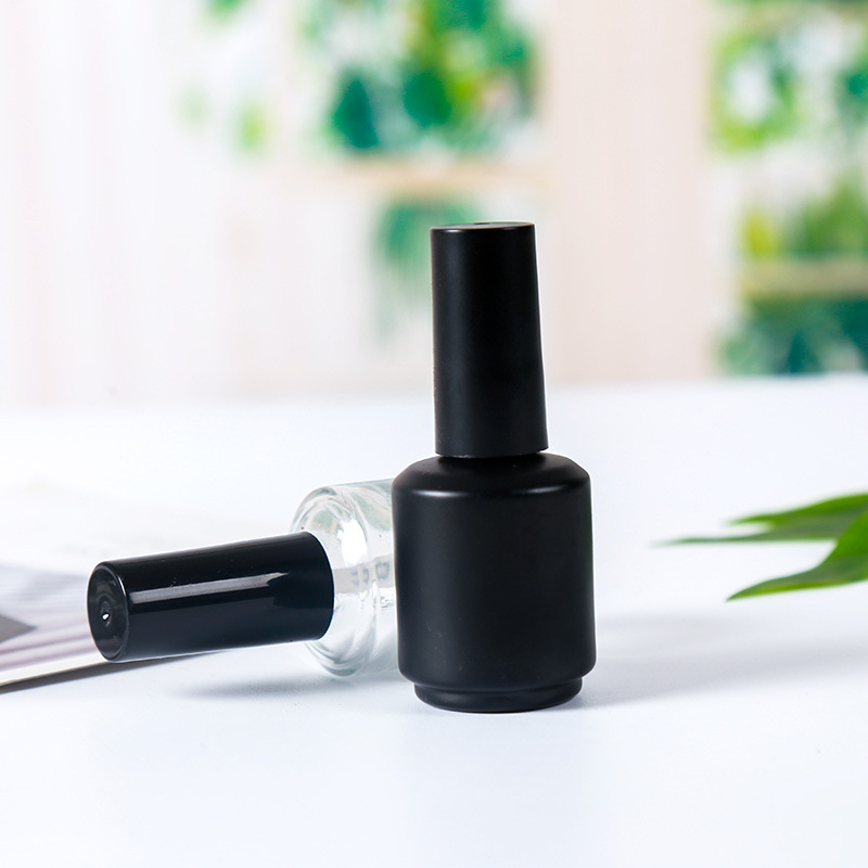 10Ml 12Ml 15Ml Custom Unique Clear Empty Nail Polish Bottle With Cap And Brush