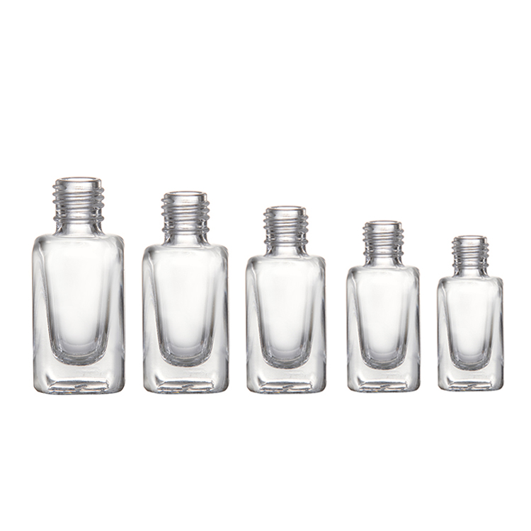 10Ml 12Ml 15Ml Custom Unique Clear Empty Nail Polish Bottle With Cap Nail Polish glass bottle