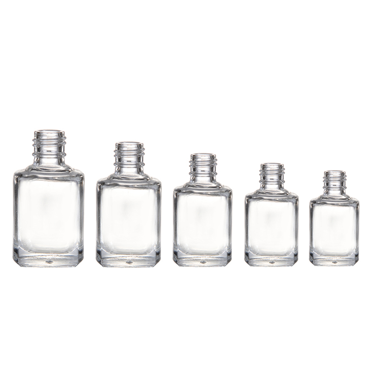 10Ml 12Ml 15Ml Custom Unique Clear Empty Nail Polish Bottle With Cap Nail Polish glass bottle