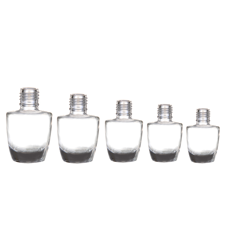 10Ml 12Ml 15Ml Custom Unique Clear Empty Nail Polish Bottle With Cap Nail Polish glass bottle