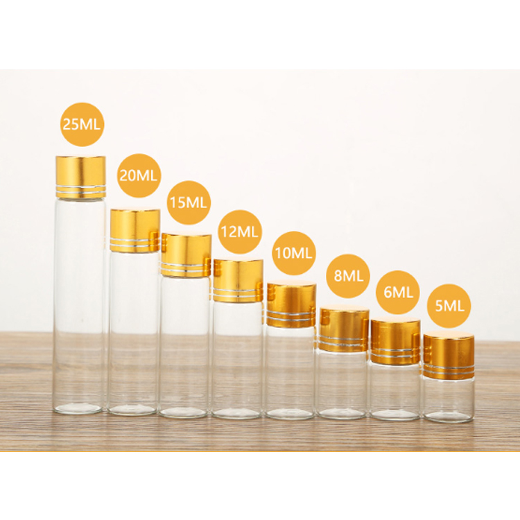 10Ml Small Glass Blood Vial With Cork Lid
