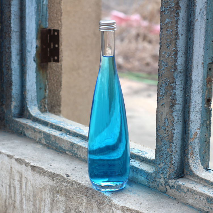 10Oz 14Oz 16Oz Glass Beverage Bottle/Glass Custom Beverage Bottle With Aluminium Screw Cap