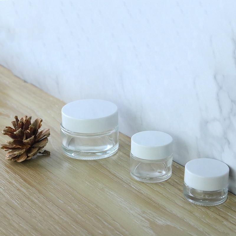 10g 10 ml Mini empty round eye cream glass jar for cosmetic packaging (GJM06 )
