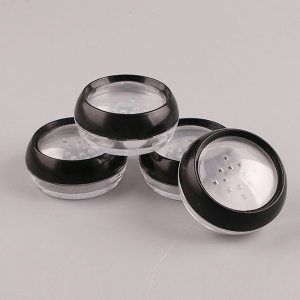 10g - 12g  plastic loose powder jar with clear lid, 10g cosmetic loose powder container
