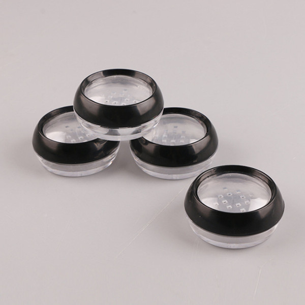 10g - 12g plastic loose powder jar with clear lid, 10g cosmetic loose powder container