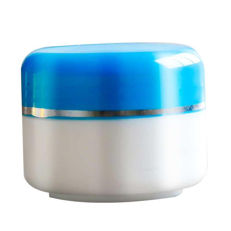 10g/15g/20g/25g/30g/40g/50g Yellow Green Blue White Empty Plastic Cream Jar with Screw Cap