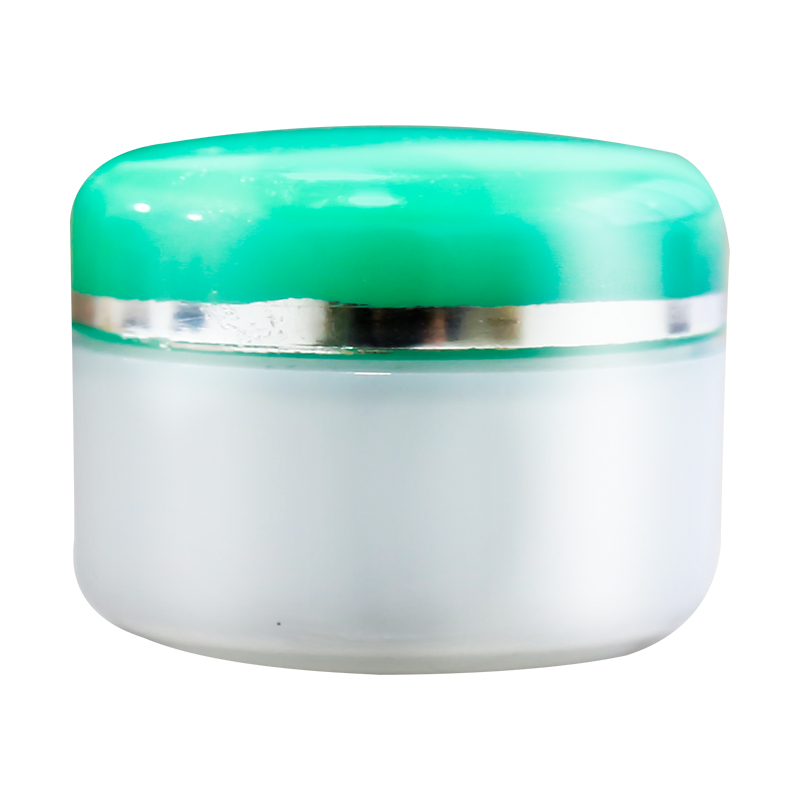 10g/15g/20g/25g/30g/40g/50g Yellow Green Blue White Empty Plastic Cream Jar with Screw Cap