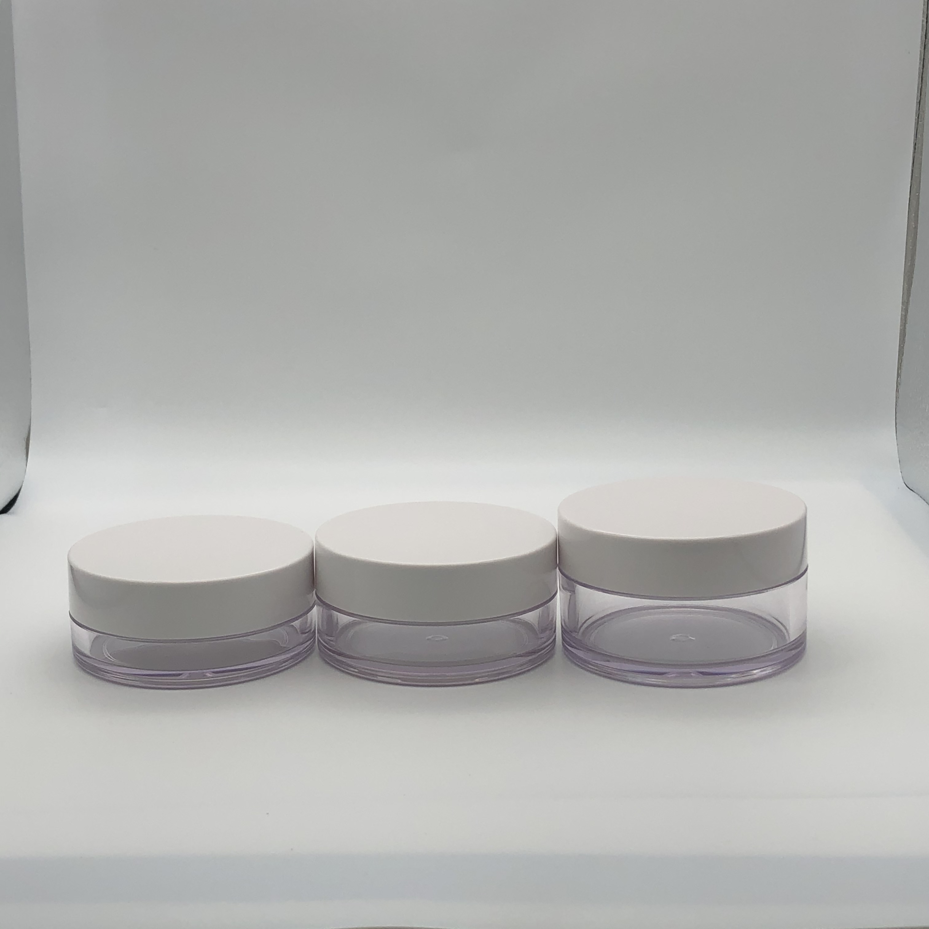 10g 15g 20g 30g 50g 80g 100g 120g 150g 200g 250g PETG jar cream jar transparent plastic jar with inner tape and smooth cap