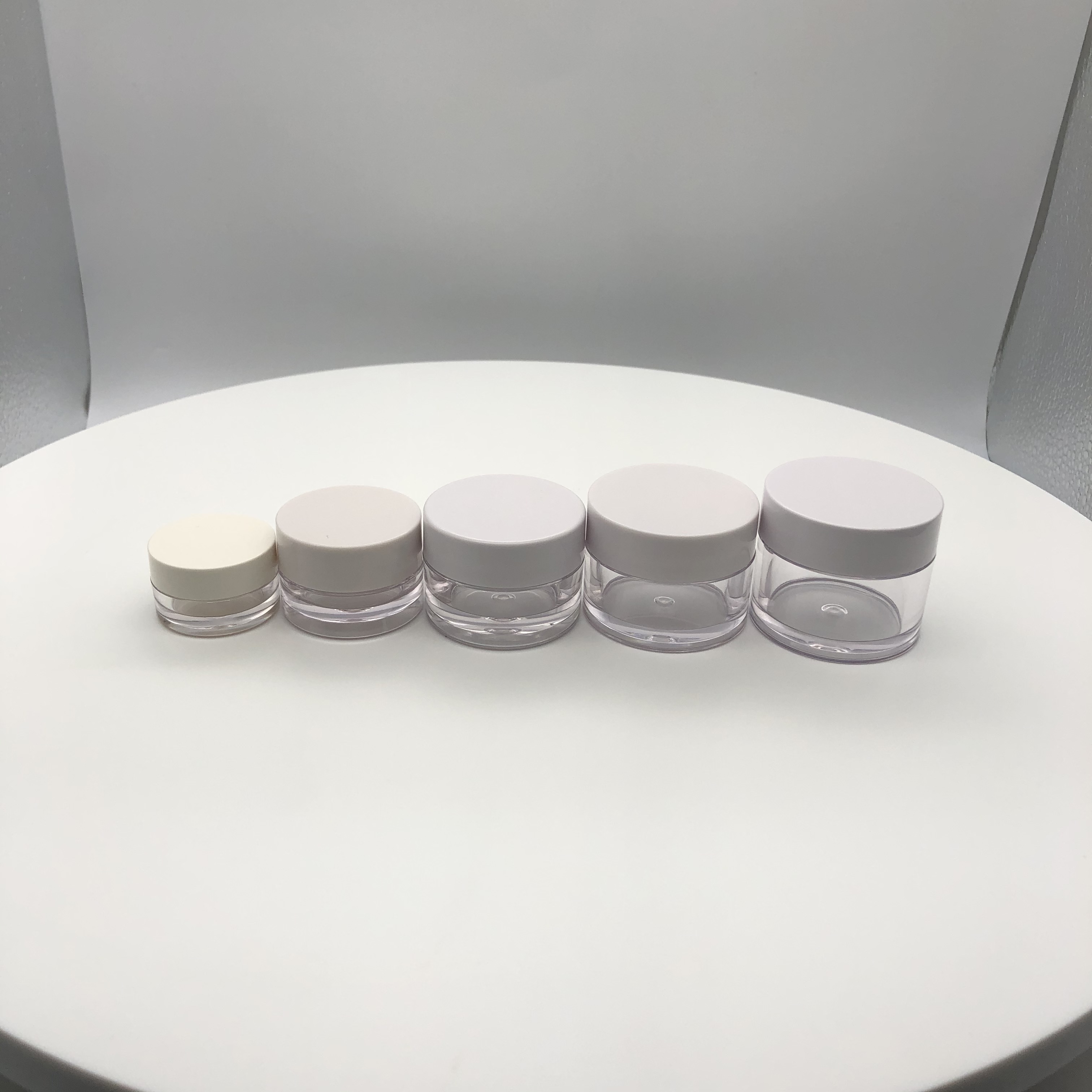10g 15g 20g 30g 50g 80g 100g 120g 150g 200g 250g PETG jar cream jar transparent plastic jar with inner tape and smooth cap