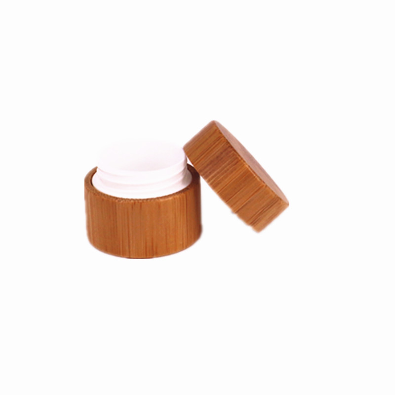 10g 15g 20g 30g 50g wooden box bamboo cosmetic cream plastic jar with bamboo lid
