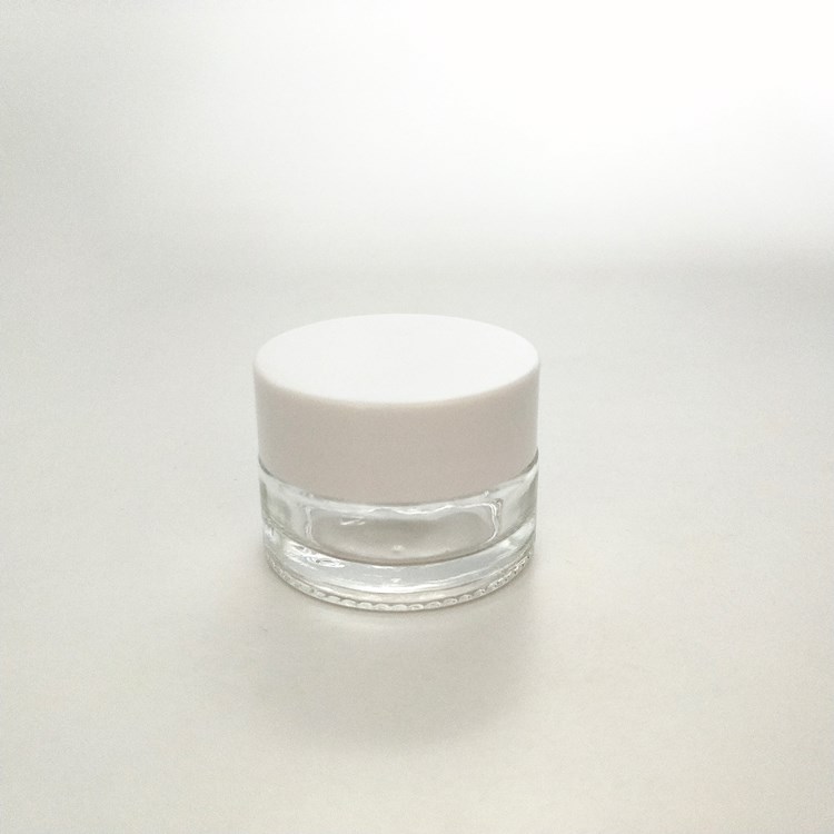 10g 15g 20g 50g Wholesale amber Glass Storage Cream Jar with Screw Lid/Cap for Skincare High Customized