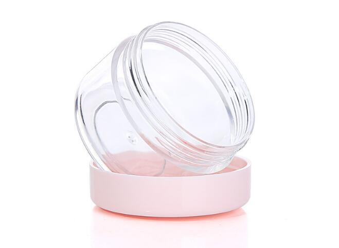 10g 15g 20g Portable Plastic Cosmetic Empty Jars Clear Bottles Eyeshadow Makeup Cream Lip