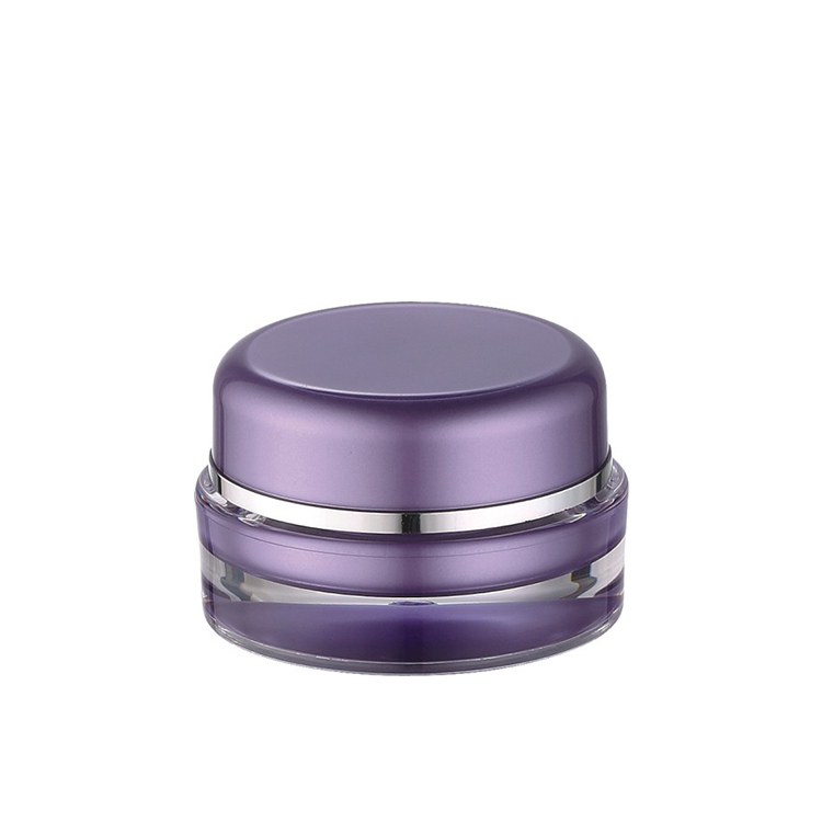 10g 15g 30g 50g 100g cosmetic double wall acrylic jar 10ml 15ml 30ml 50ml 100ml round purple sleeping mask acrylic plastic jar
