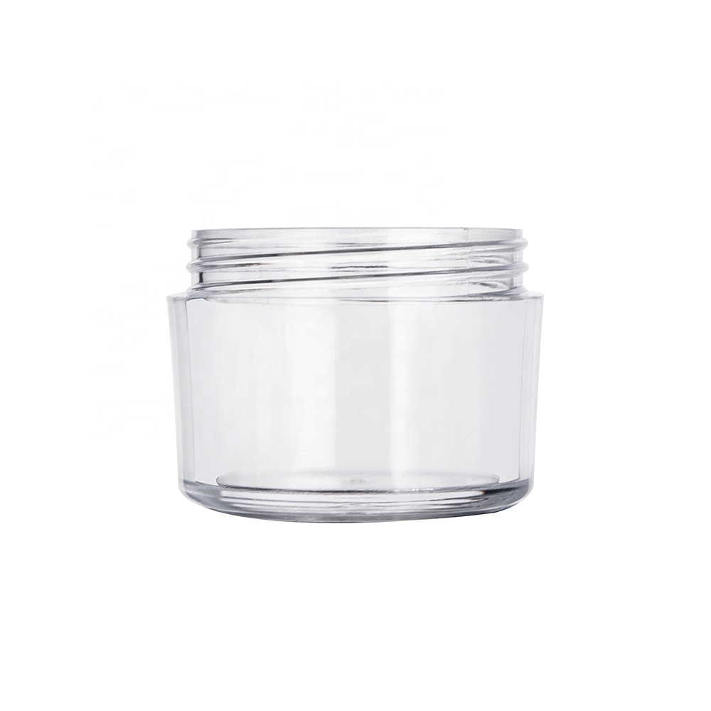 10g 15g 30g 50g 80g Transparent Round Plastic Cosmetic Cream Jar