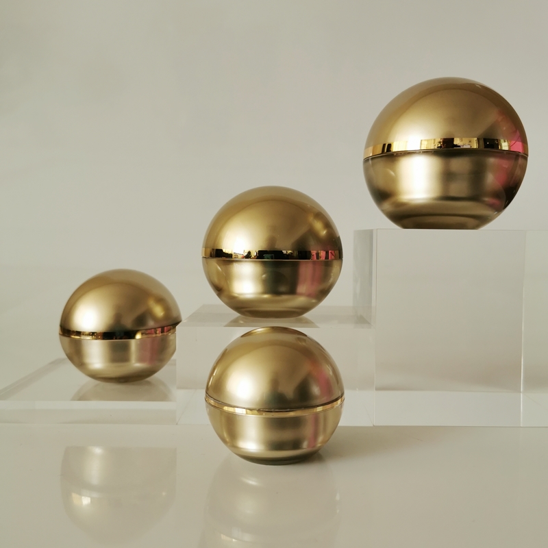 10g 15g 30g 50g gold ball shape plastic round jar  lip balm container stocks