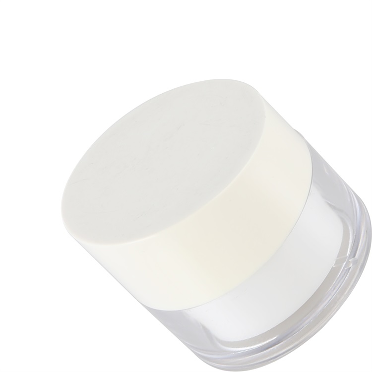 10g 15g small eye cream jar container double layer clear white acrylic jar with inclined lid