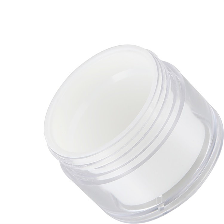 10g 15g small eye cream jar container double layer clear white acrylic jar with inclined lid