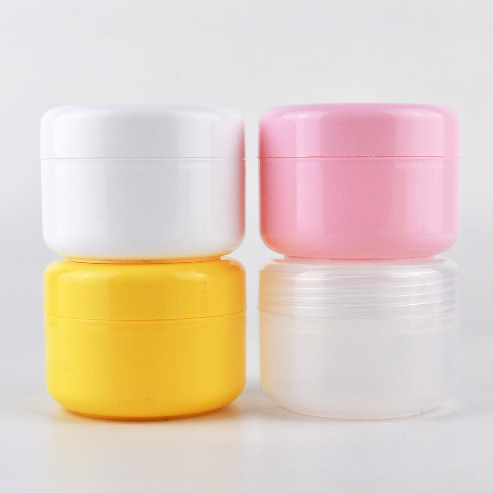 10g 20g 30g 100g 150g 200g 250g cosmetic plastic jar 50g white hair product plastic container with lid