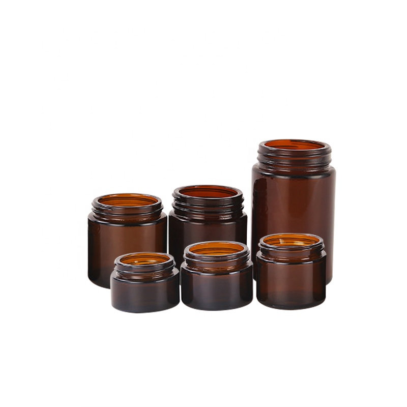 10g 20g 30g 50g 100g 120g 150g amber cream glass jar for glass cosmetic jar with lid