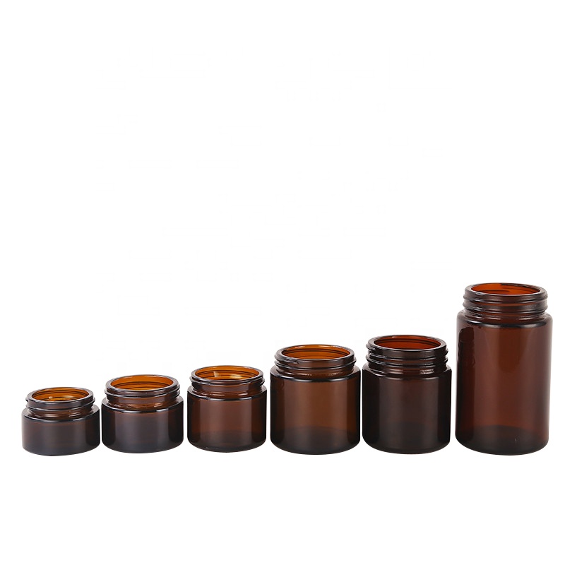10g 20g 30g 50g 100g 120g 150g amber cream glass jar for glass cosmetic jar with lid