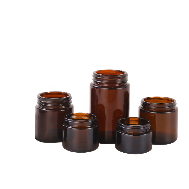 10g 20g 30g 50g 100g 120g 150g amber cream glass jar for glass cosmetic jar with lid