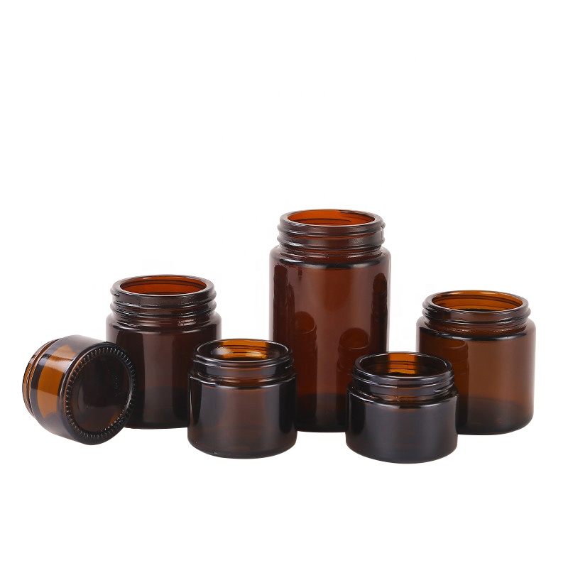 10g 20g 30g 50g 100g 120g 150g amber cream glass jar for glass cosmetic jar with lid