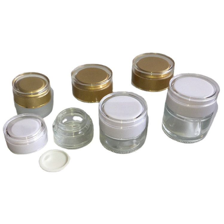 10g 20g 30g 50g 100g 120g luxury amber black amber matte froest cream glass cosmetic jar with lid