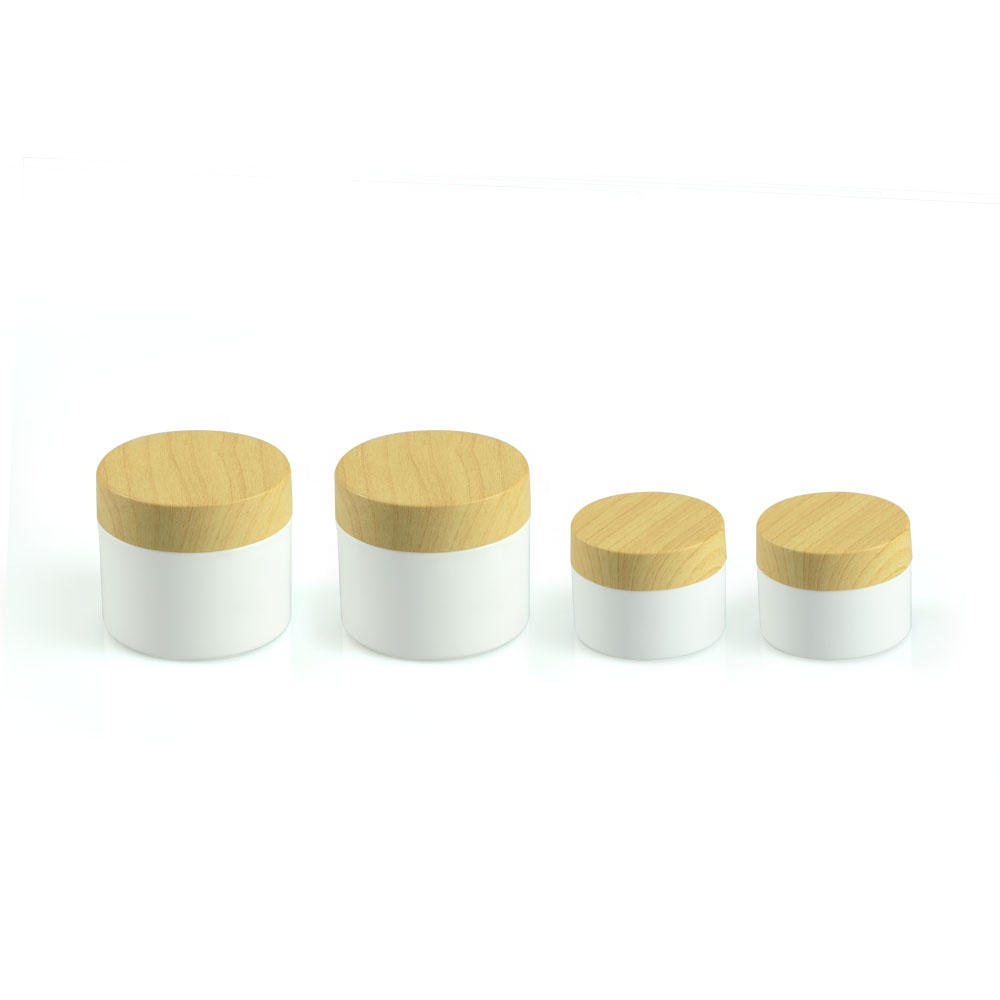 10g 20g 30g 50g 100g 150g 200g 250g 380g Empty Plastic Face Cream Cosmetic PetJar with wood lid