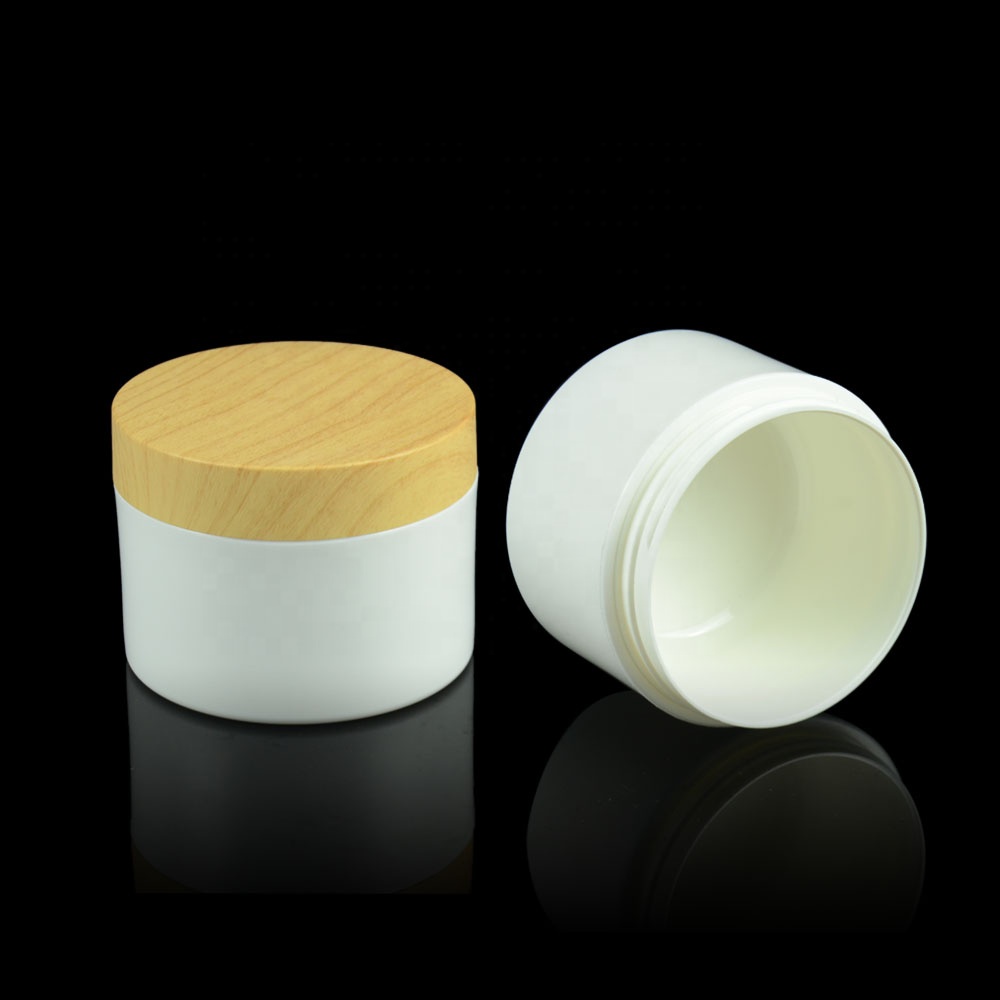 10g 20g 30g 50g 100g 150g 200g 250g 380g Empty Plastic Face Cream Cosmetic PetJar with wood lid