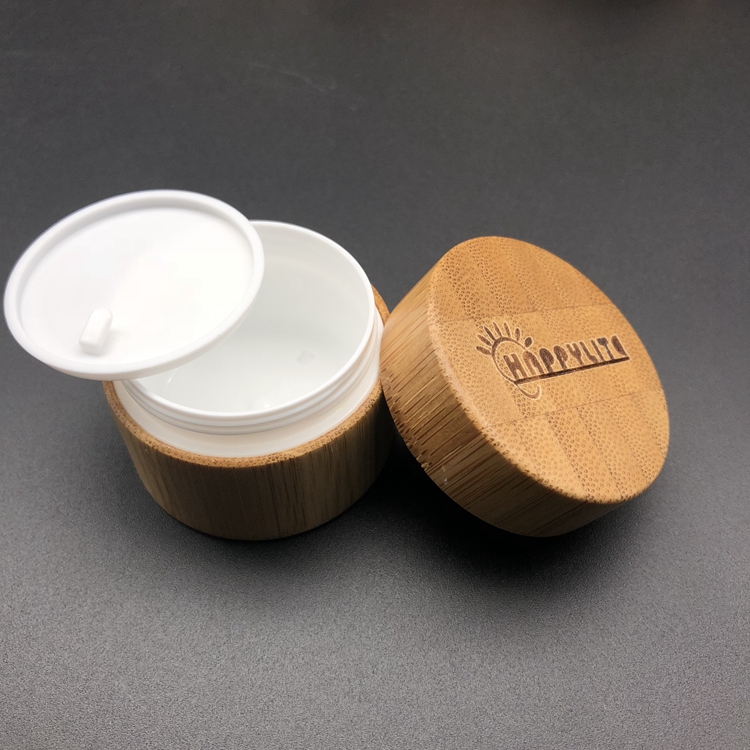 10g 20g 30g 50g 100g 150g 200g 250g Eco-friendly Cheap Skincare Plastic Cream Jar Bamboo Cosmetic Container