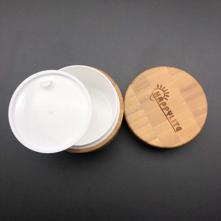 10g 20g 30g 50g 100g 150g 200g 250g Eco-friendly Cheap Skincare Plastic Cream Jar Bamboo Cosmetic Container